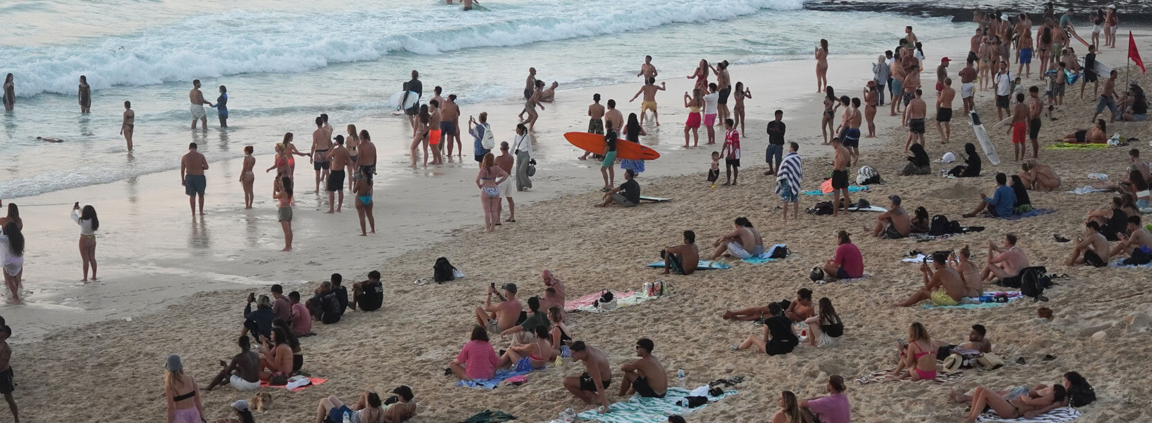 surfing at bali beaches