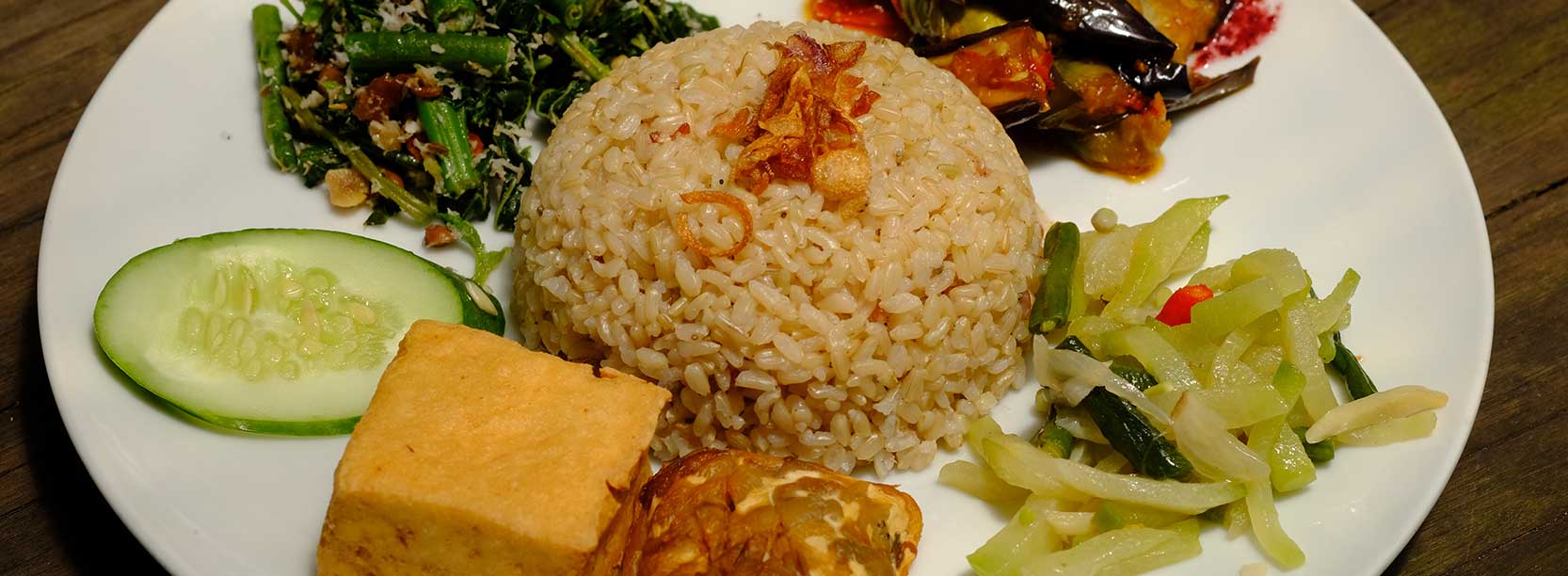 nasi campur vegetarian