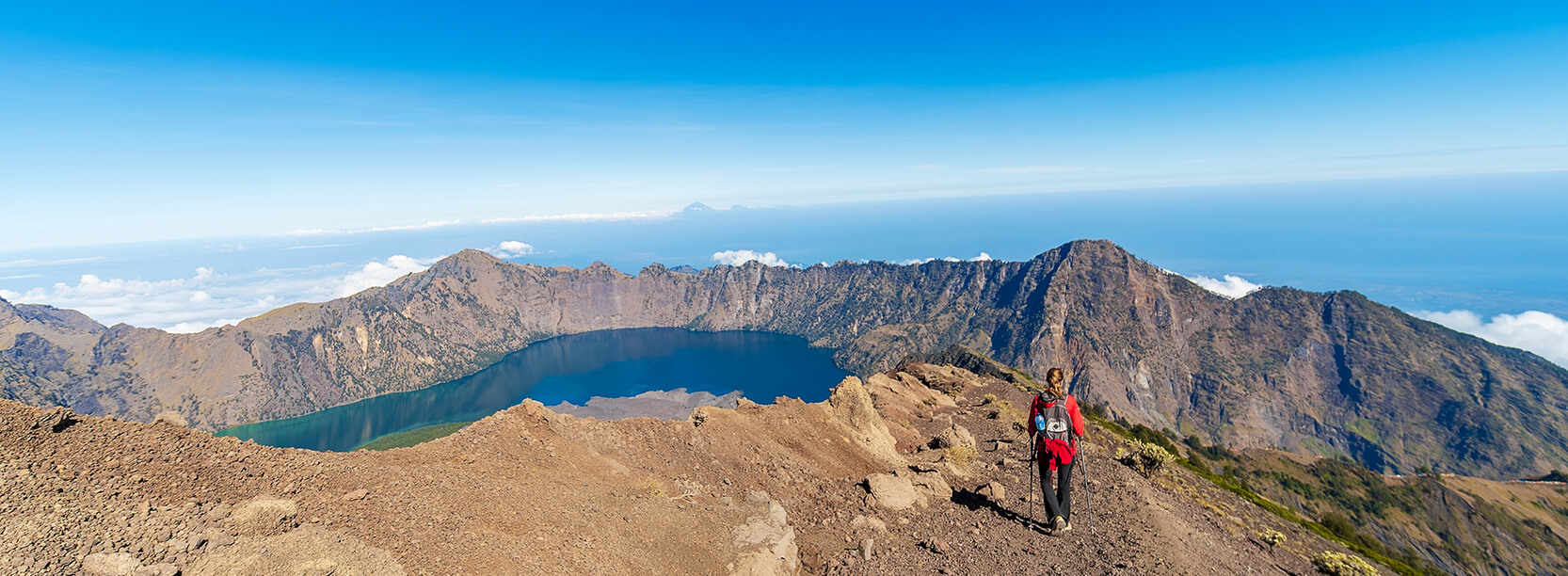 Lombok mountain range