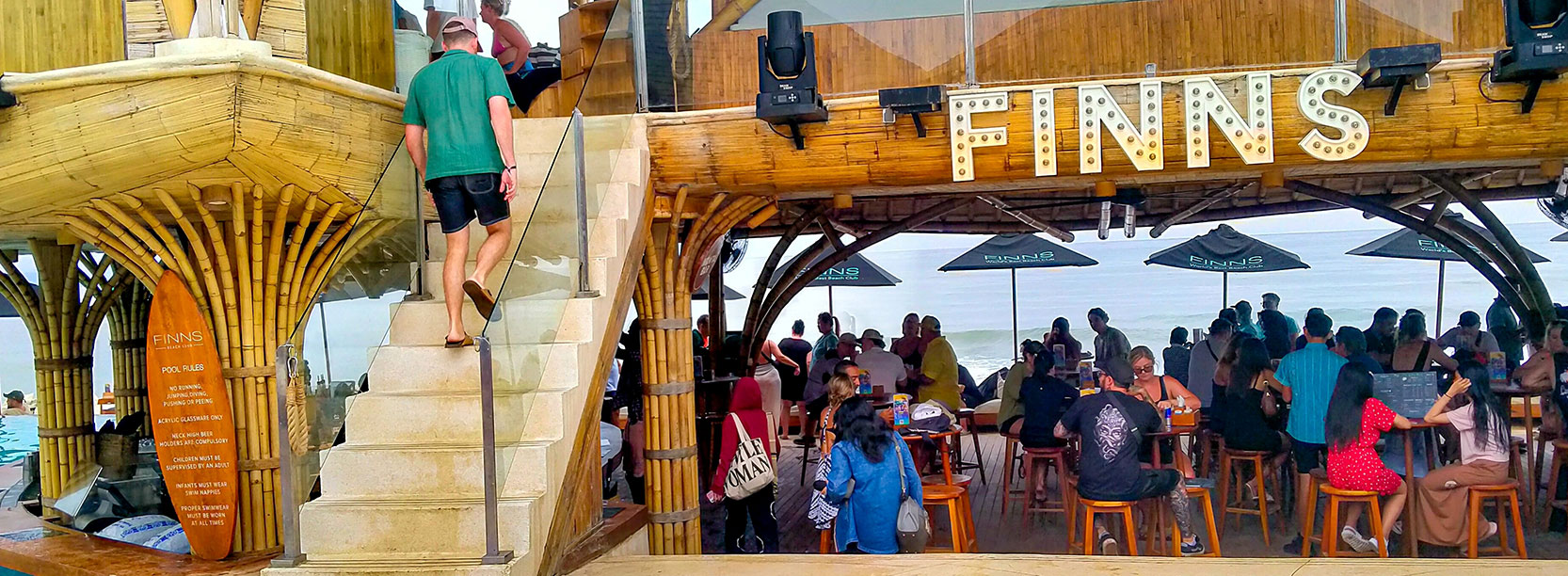 finns beach club in bali canggu